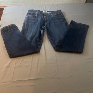 EILEEN FISHER Dark Wash Straight Leg Jeans Women Size 10